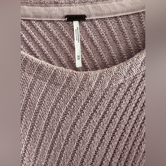 Free People I Can't Wait Dolman Sweater Pink Size Medium Cropped Pullover - Picture 6 of 7